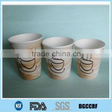 PLA coated disposable paper cup with lid