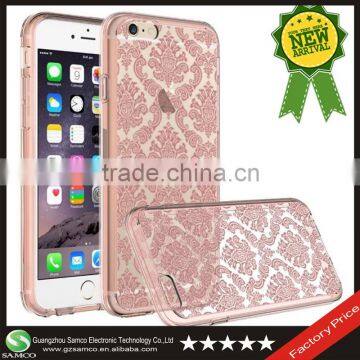 Samco Hybrid Clear TPU PC Phone Case for iPhone 6S, for iPhone 6S TPU Acrylic with Custom Design