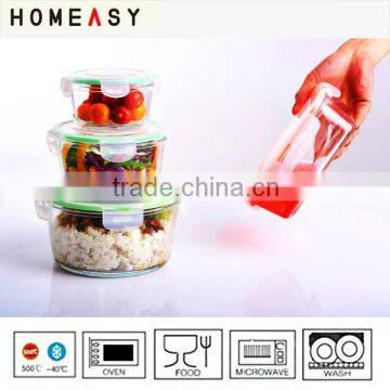 Microwavable Borosilicate Glass Container/glass food warmer container