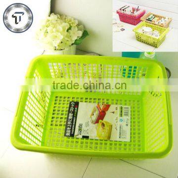 Colorful plastic baskets storage