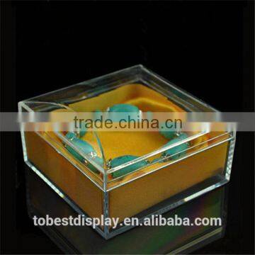 excellent square acrylic box,acrylic jewelry box,small acrylic box with satin cloth