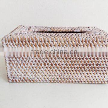 High quality rattan tissue box cover from Vietnam