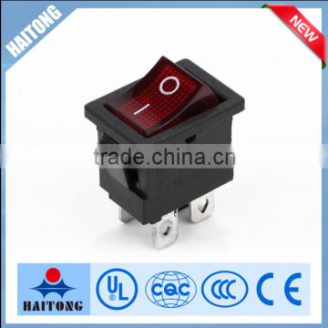 2016 hot selling 10A 250V red mini on-off rocker switch micro switches