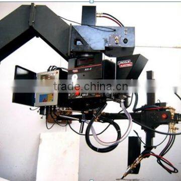 Saddle welding and cutting machine