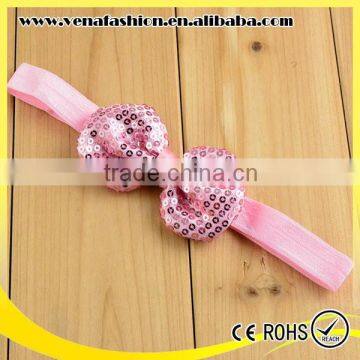 in Stock Mix Colors Elastic Sequin Head Band Kids