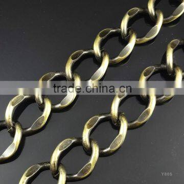 old color iron chain for handbag decoration use