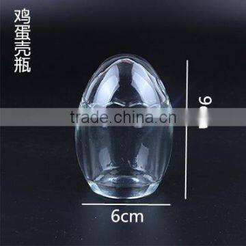 Egg Shape Empty Glass Bottle for Pudding photo-2