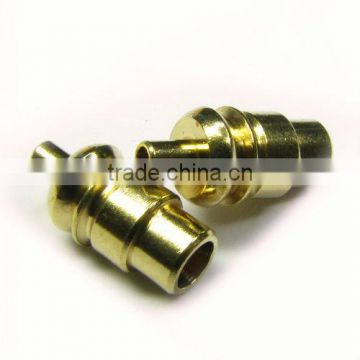 Customized CNC metal precision part Brass plate brass tube brass nuts brass rods with gold-plated