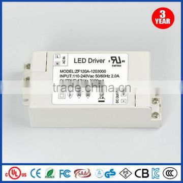 Power LED Driver 12V 3A Electronic Transformer For LED Strip Light With Constant Voltage