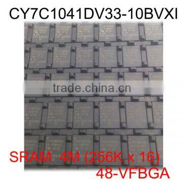 Cypress SRAM Asynchronous IC CY7C1041DV33-10BVXI 48-VFBGA 4M (256K x 16)