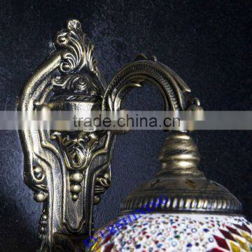 2015 NEW DESIGN GLASS MOSAIC CRAFT TURKISH WALL LAMPS YMA42601 photo-3