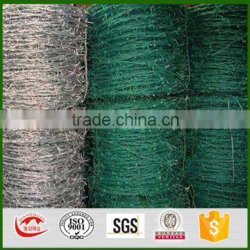 Galvanized double twist barbed wire /alambre de espino /arame farpado