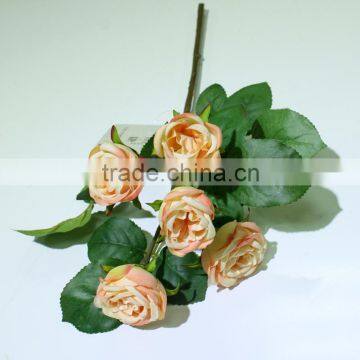 Artificial Small Rose Flowers for Decoration Wedding With Five Head photo-2