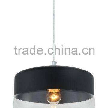 Unique Style Clear Glass Pendant Light,Classic Style Oblong Hanging LampE27 Edison Bulb Shade