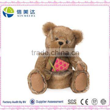 Soft Plush Bear Doll Storage Container Toy