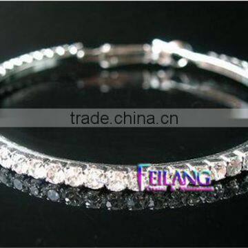 Diamond Earrings Double Round SIlver HOOP Earrings Double Chain photo-2