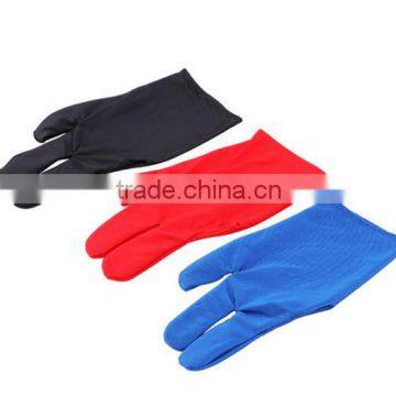 High Quality Durable Nylon 3 Fingers Glove for Billiard Pool Snooker Cue Shooter Black photo-4