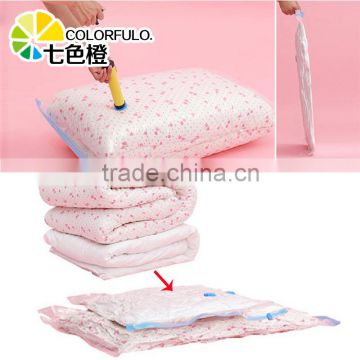 Good quality home space saving air tight zipper bag with hand pump