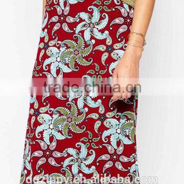 Rose Print Long Skirt for Womens Maxi Skirt photo-5