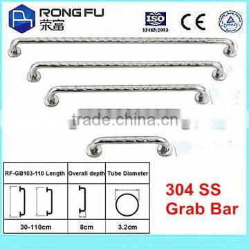 Safety Handrail grab bar (304 stainless steel grab bar) for domestic bathroom/toilet