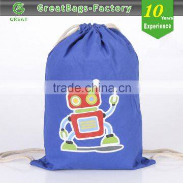 Lead Free Practical Recyclable Drawstring Bag/casual canvas drawstring backpack