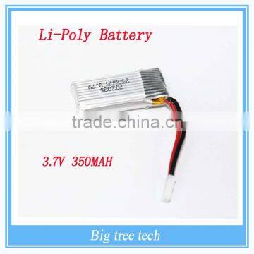 Mini-aircraft, RC Helicopter Parts 350mAh 3.7V Li-Poly Battery W1403