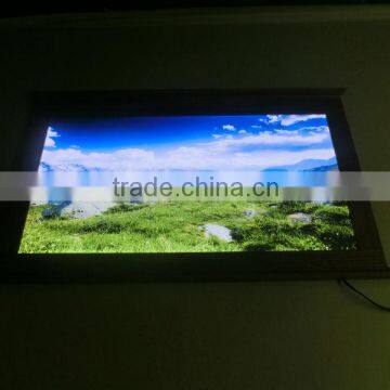 wooden frame led light boxes for hospital