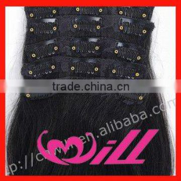 100% Human Hair Virgin Remy Brazilian Hair Clip In Hair Extension