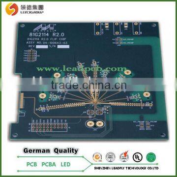 HASL RF4 rigid circuit board with gold immersion,Rigid Printed Circuit Boards Manufacture in Shenzhen