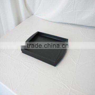 Coffee Tray black faux leather