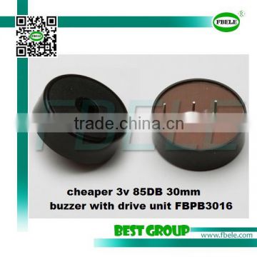 cheaper 3v 85DB 30mm buzzer with drive unit FBPB3016