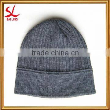 BSCI Audit Pure Colour Winter Knitted Beanie Hat Ski Knitted Crochet Beanie Hat Cap Beret