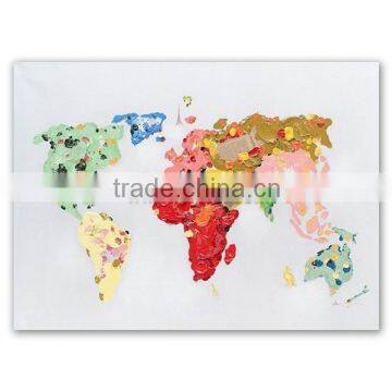 2016 ROYI Art the world map Canvas Paintings Home Wall Decoration 56230