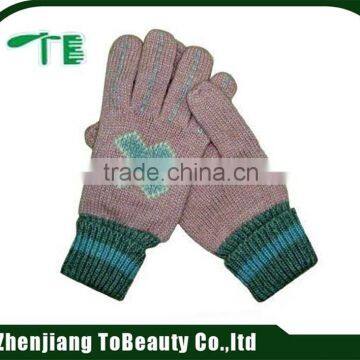 Girls Jacquard Winter Gloves