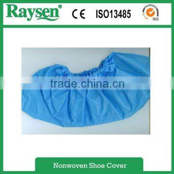 Disposable CPE shoe cover blue color