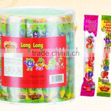 8ct tube packed watermelon gum balls in PVC jar(fruit flavour chewing gum confectionery)