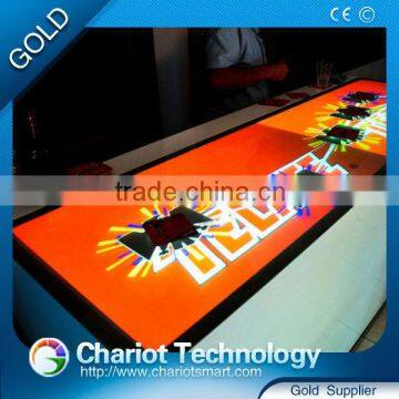 ChariotTech interactive projection products show bar/glass interactive bar