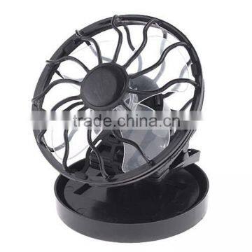Mini clip on solar sun power energy panel cooling cell fan cooler hat cap fan for outdoor camping travel summer