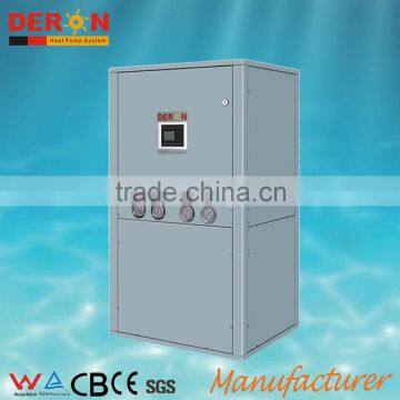 Deron China supplier quality certified hot water heat pump ground geothermal source with certral solar air conditioning