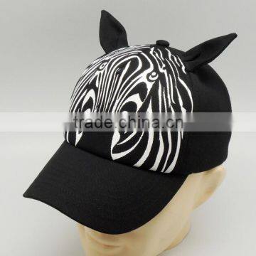 Soft 100% Cotton Lovely Animal Zebra Children Caps photo-2