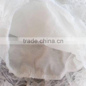 White Fashion Lace Ladies Leggings photo-4