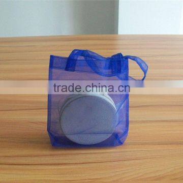 christmas organza bag/high quality organza pouches/cosmetic creams pouch pack