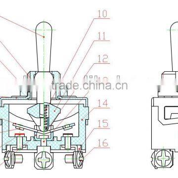 Toggle Switch,toggle Switches With Metal Shake Handle,auto Resetting Toggle Switch photo-2