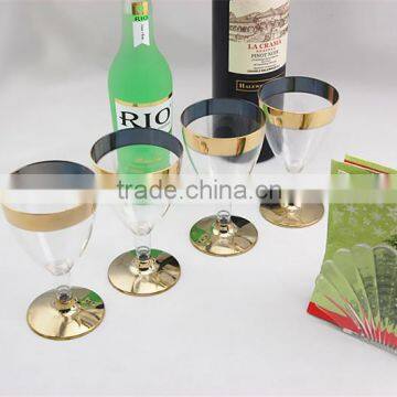 8OZ Plastic Gold Rim Cup ,Ice Cream Cup,Disposable Plastic Cup