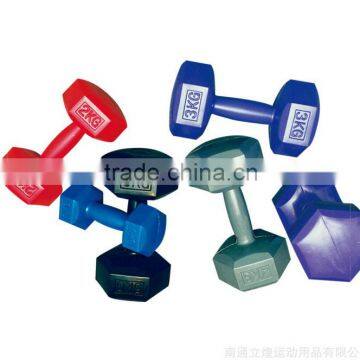 hex shape cement dumbbell
