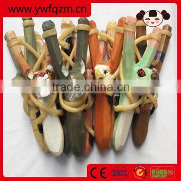 China wholesale rubber band wooden slingshot