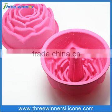 FDA factory price silicone rose cup cake molds