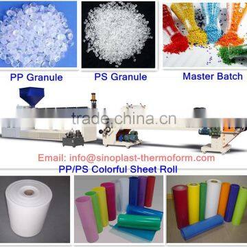 SPJM 110/33-680 Single Layer PP PS Sheet Extruder, Sheet Extrusion Line