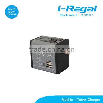 I-Regal Professional EU UK US Pin Plug Wall Charger With CE Certificate
