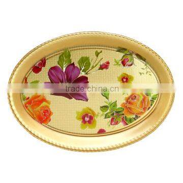 Oval plastic high quality serving tray